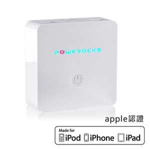 【Powerocks】6600mAh外接式移動電源（白色）