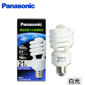 【Panasonic】21W 110V 螺旋省電燈泡EFD21E65L3TW - 白光(6入)