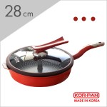 【KOR-PAN】韓國進口專利無煙設計圓型無煙鍋(28cm) 台灣代理公司貨