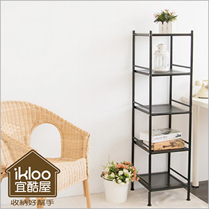 【ikloo】質感烤漆五層置物架(BC300C)