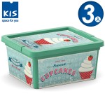 【012001-03】義大利 KIS C BOX 甜點系列收納箱 XXS 3入
