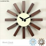 B19010【a.cerco】積木掛鐘 Block Clock (兩色可選)