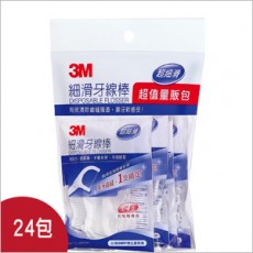 【3M】細滑牙線棒超值量販包(24組/2箱)