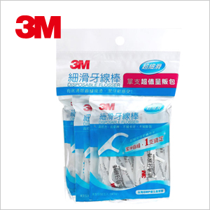 【3M】細滑牙線棒-單支超值量販包(12組/箱)