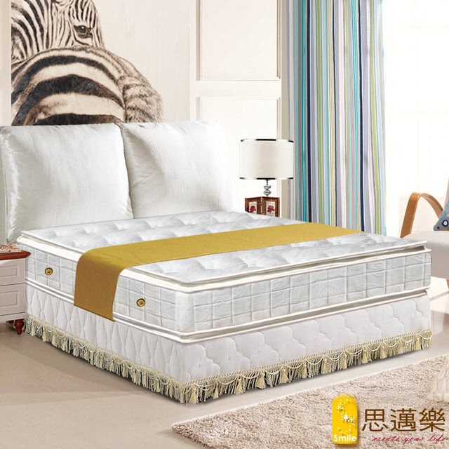 【smile思邁樂】黃金睡眠五段式正四線乳膠+記憶棉獨立筒床墊6X6.2尺(雙人加大)860156