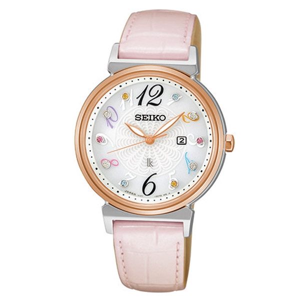 SEIKO LUKIA 繽粉色彩太陽能女用腕錶