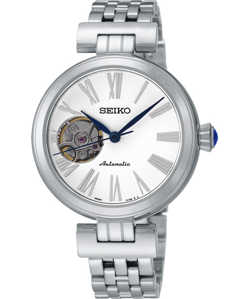 SEIKO CS系列羅馬小鏤空機械女用腕錶
