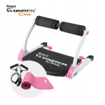 【Wonder Core Smart】粉色三件組-全能輕巧健身機（愛戀粉）+運動墊（粉）+拉力繩