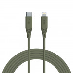 +886 [極Sense] USB-C to Lightning  Cable  PD 2.0 快充充電線1.8M(軍綠)