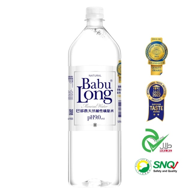 巴部農 天然鹼性礦泉水1250mlx12入/箱(原生pH9.0)