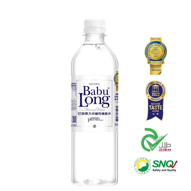 巴部農 天然鹼性礦泉水510mlx12入/箱(原生pH9.0)